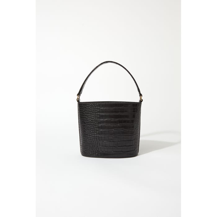 Veritas-Bucket bag crocostructuur