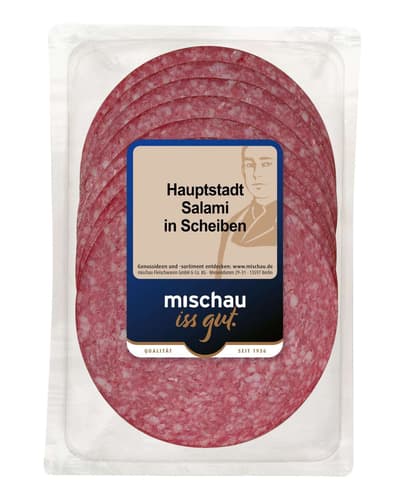 Mischau Hauptstadt Salami in Scheiben