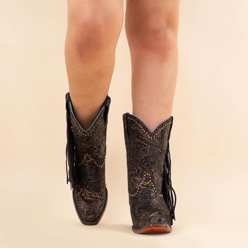 Corral cowboyboots A4492 black - gold