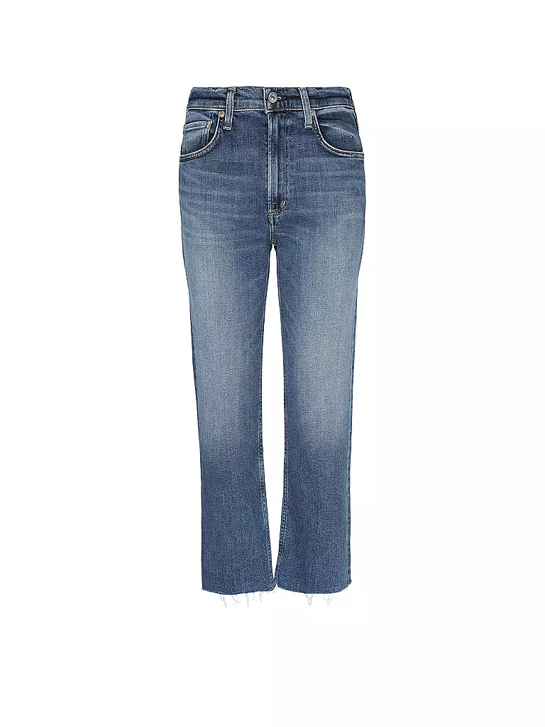 CITIZENS OF HUMANITY Highwaist Jeans Straight Fit 7/8 DAPHNE blau