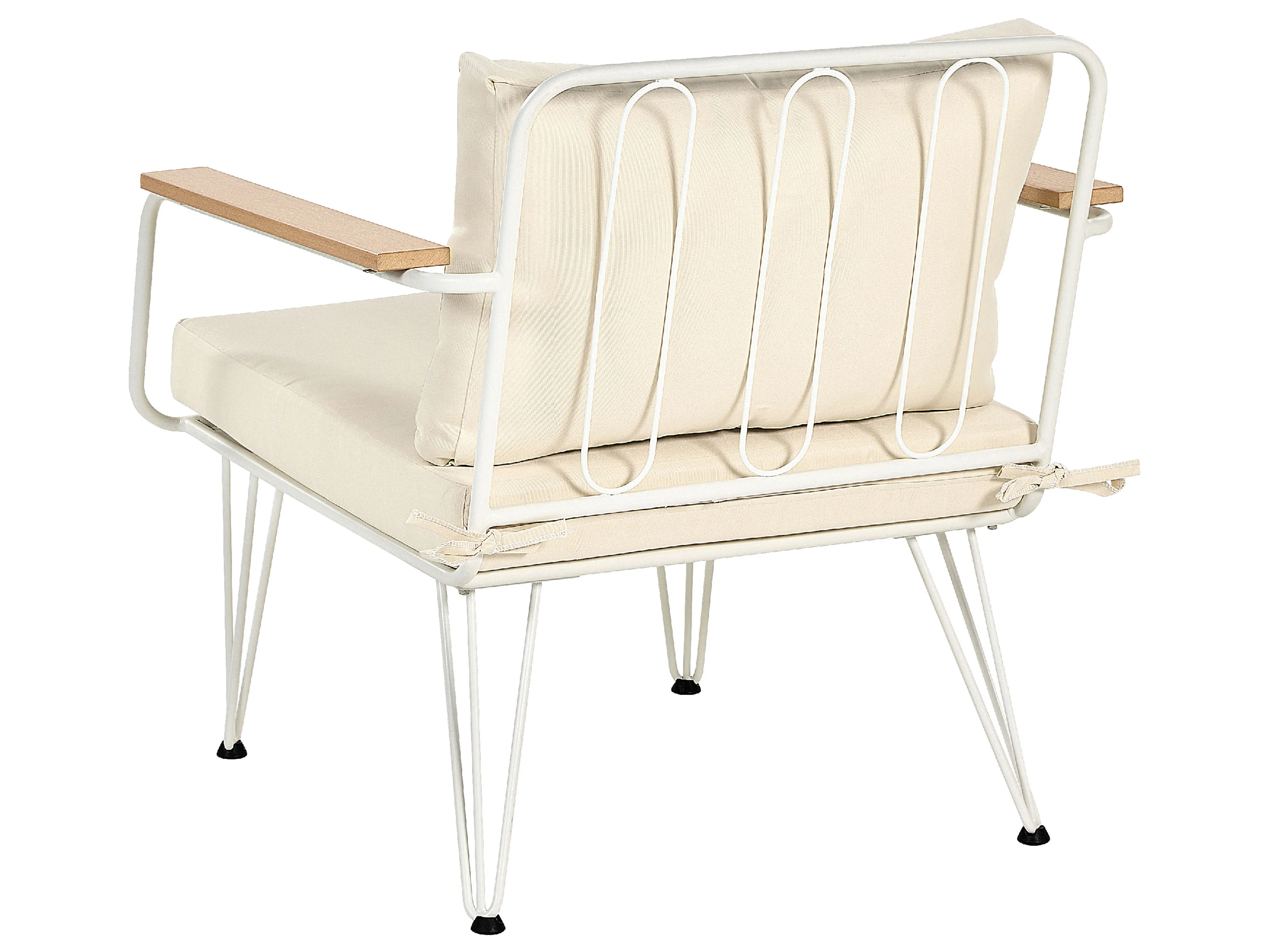 Loungeset met tafel 4-zits MONTESILVANO Metaal Lichtbeige