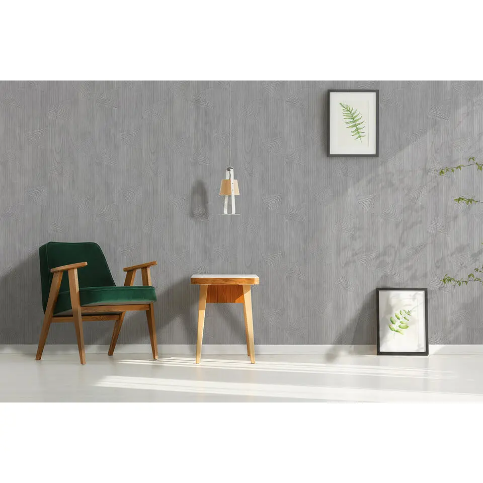 Dutch Wallcoverings - Onyx dessin grijs - 0,53x10,05m