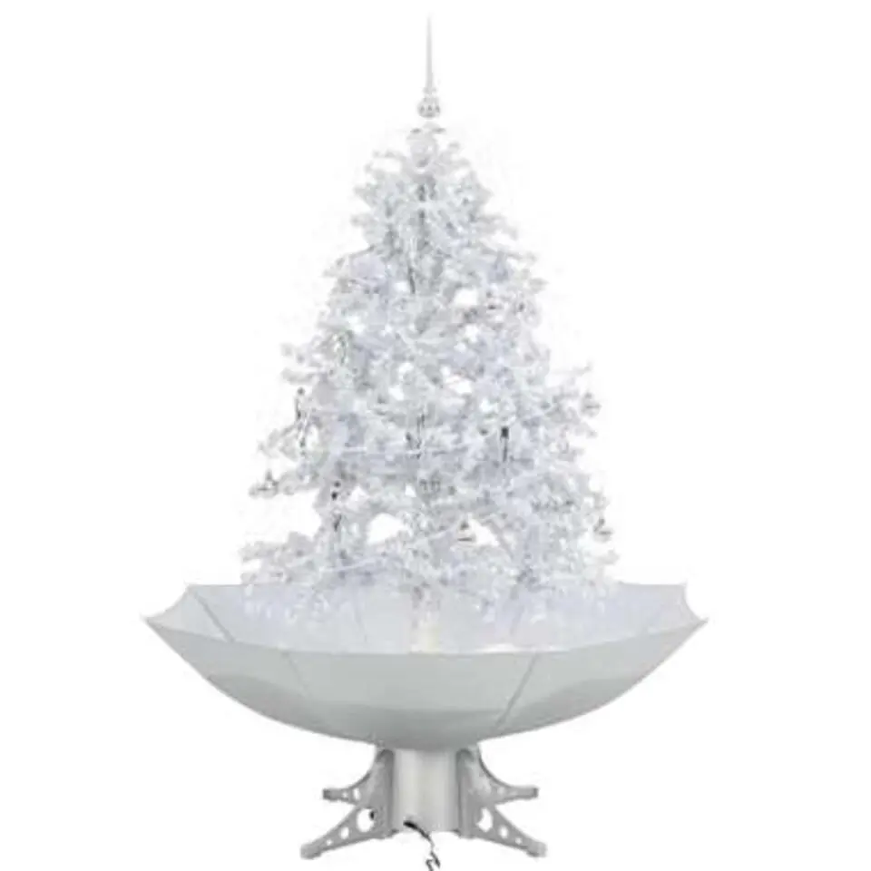 vidaXL - Sneeuwende Kerstboom - Wit - 140 x 95 cm