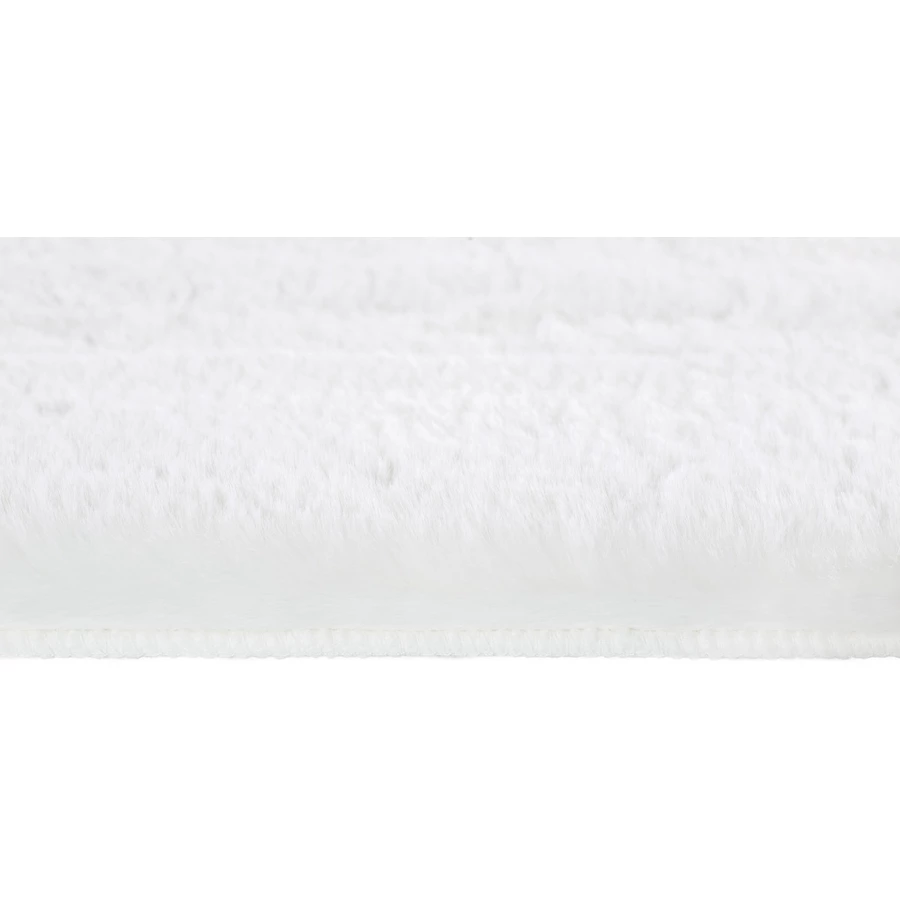 HOMCOM Teppich aus weichem Hochflor 170 cm lang weiß