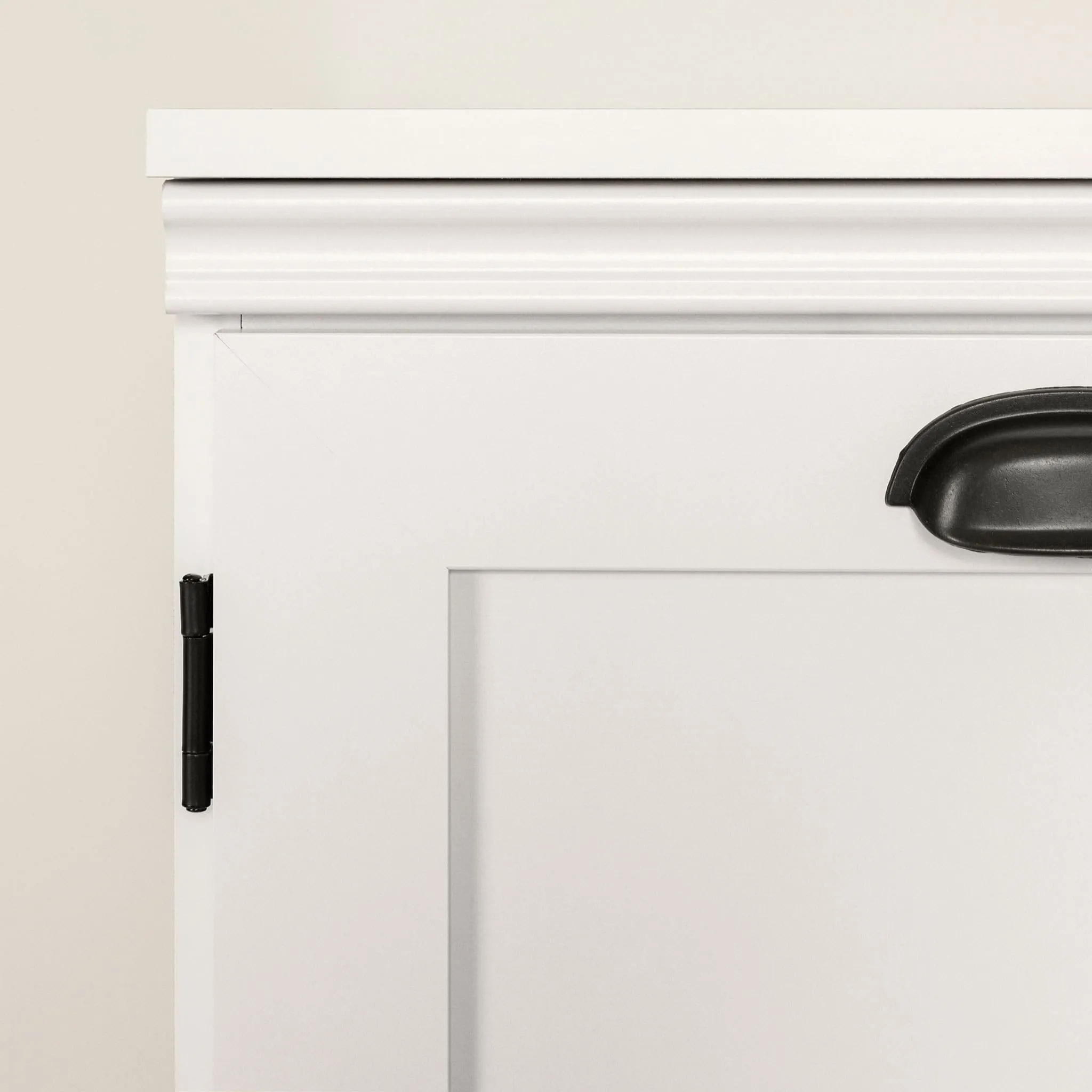 South Shore Armoire de rangement avec 2 portes - Farnel Blanc solide