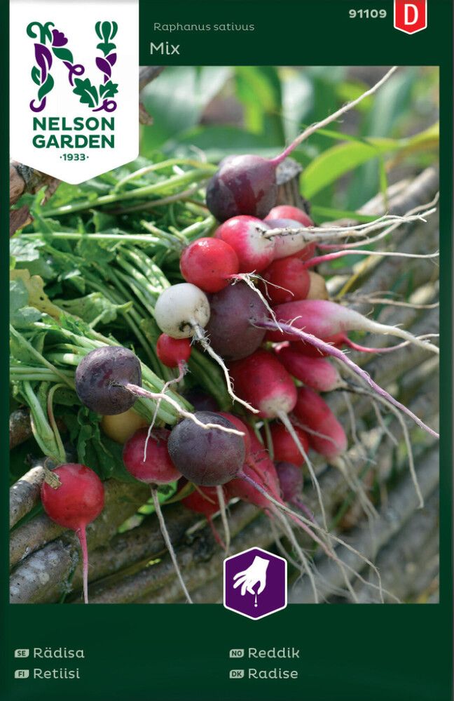 GRØNNSAKSFRØ NELSON GARDEN MÅNEDSREDDIK MIX
