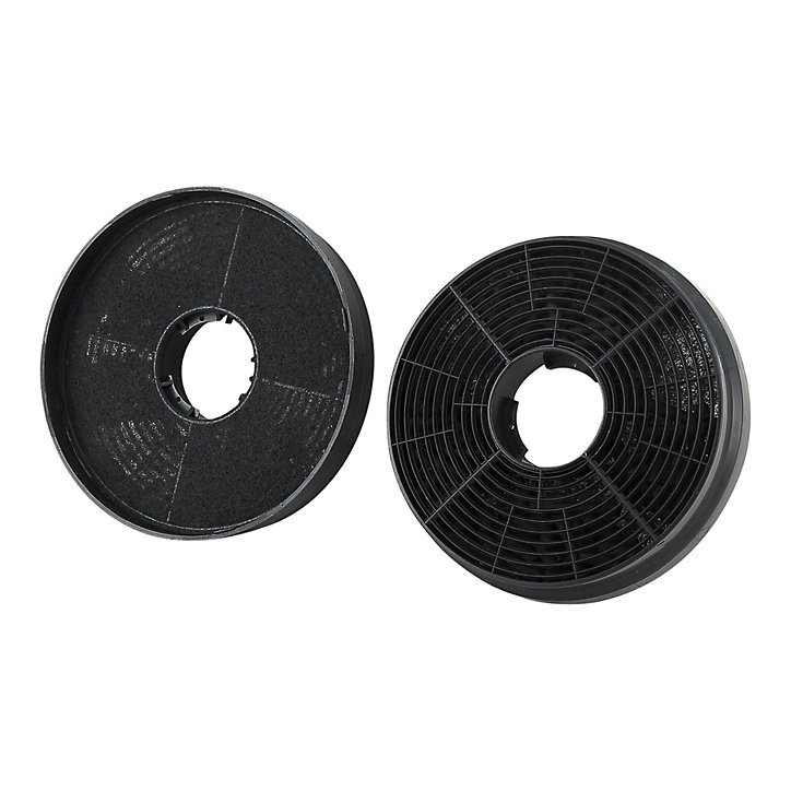 Lot de 2 filtres à charbon rond Cooke & Lewis CARBFILT22 Ø10,5 cm noir
