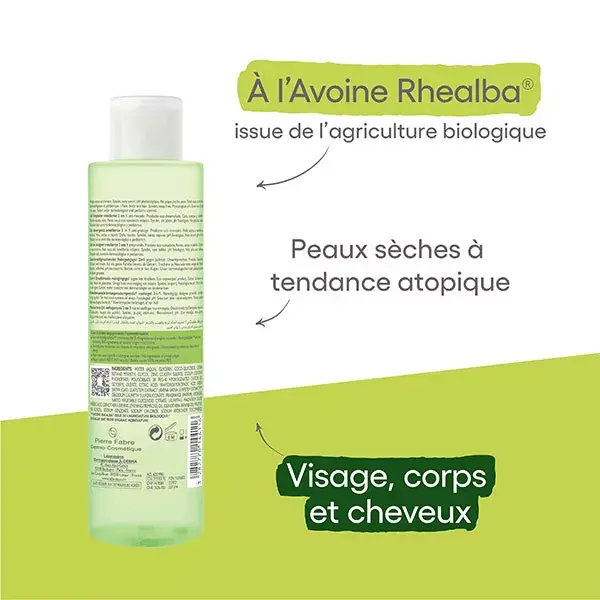 A-Derma Exomega Control Gel de Limpeza Emoliente Anti-Arranhão 2 em 1 200ml