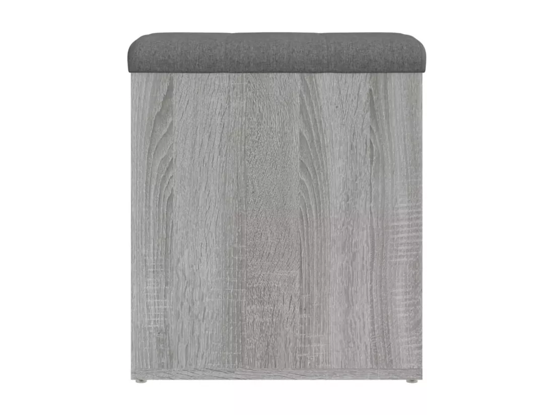 Banc de rangement sonoma gris 42x42x45 cm bois d'ingénierie