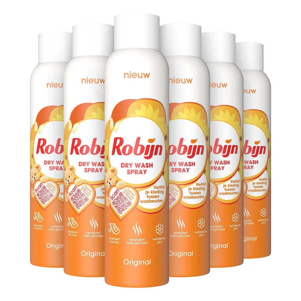 Lekker frisdry wash spray Original - 6 x 200 ml