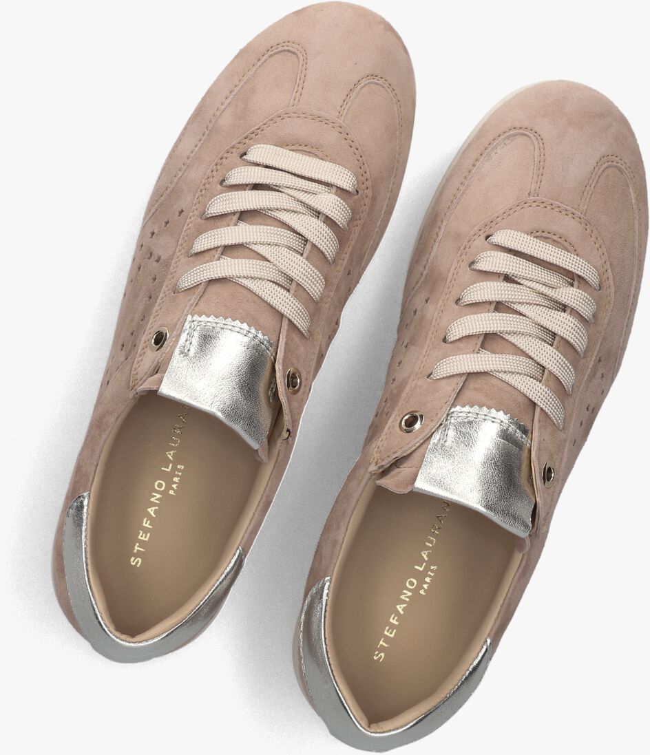 taupe stefano lauran lage sneakers avril