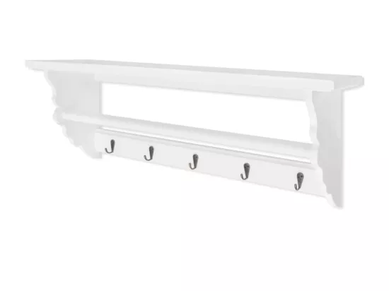 Porte-manteau PFDM blanc style baroque