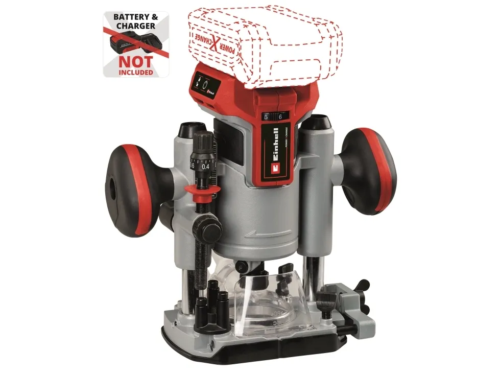 Einhell 4350411, Børstefri, Sort, Rød, Sølv, 10000 rpm, 3,5 cm, Batteri, 18 V - SOLO