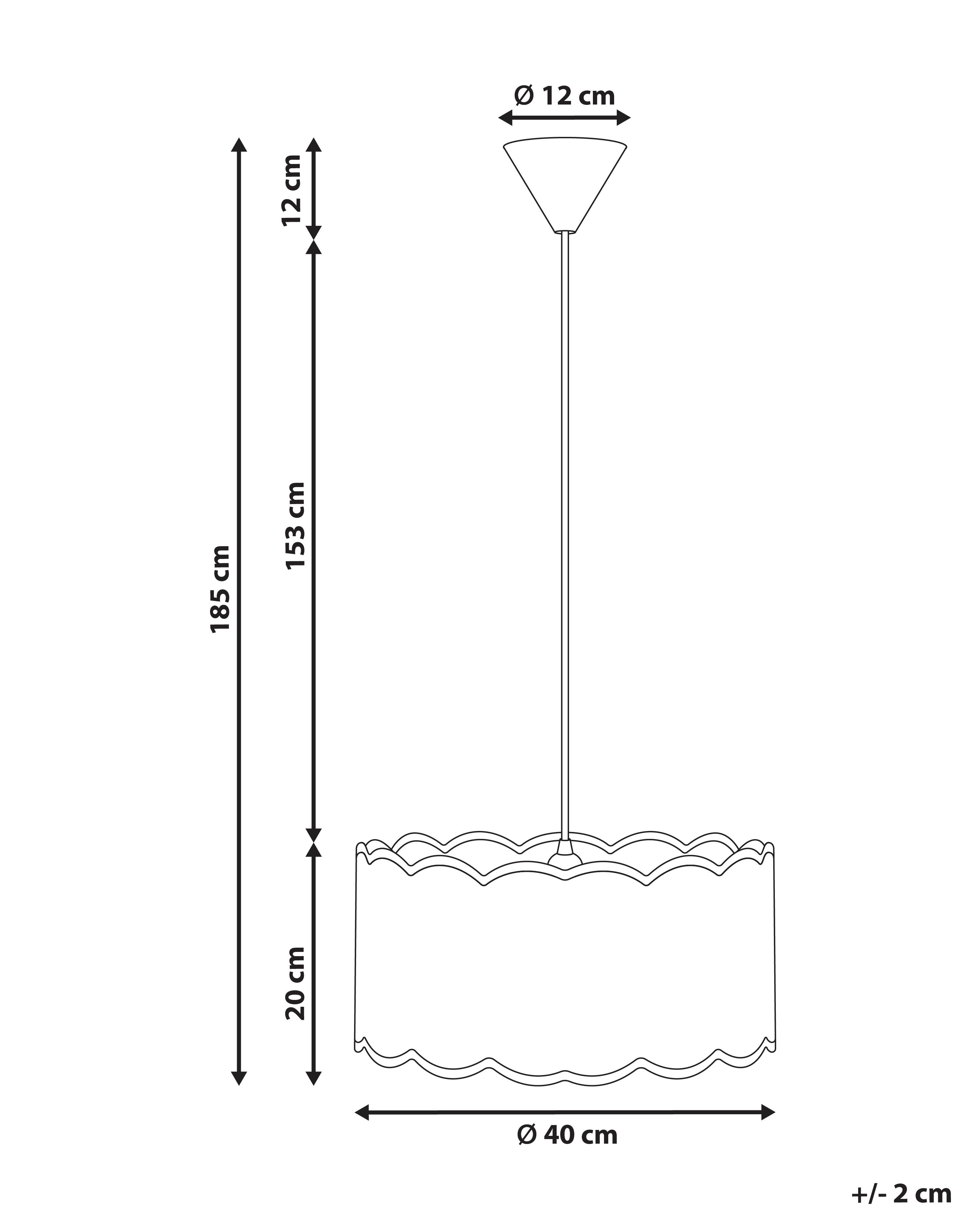 Hanglamp GAIREZI Metaal Wit/beige