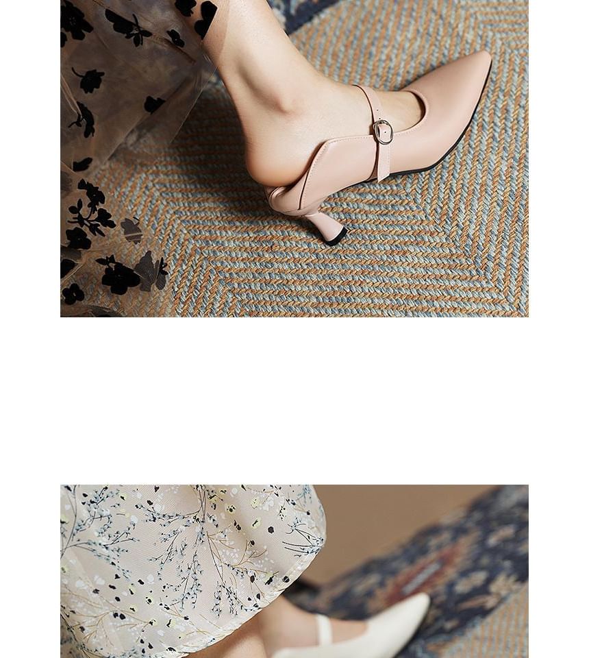 Freesia - Mary Jane pumps met puntige neus