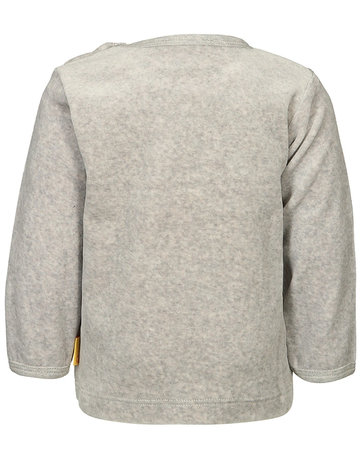 Nicki-Sweatshirt BASIC in grau melange
