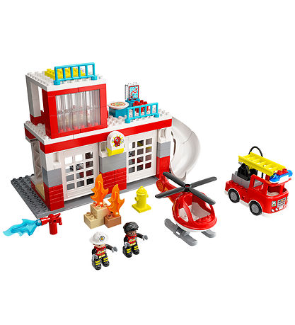 LEGO? DUPLO? - Brandstation Og Helikopter 10970 - 117 Dele
