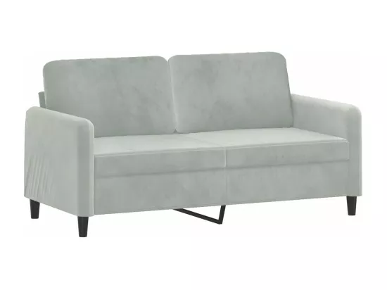 Ensemble de canapés 2 pcs gris clair velours
