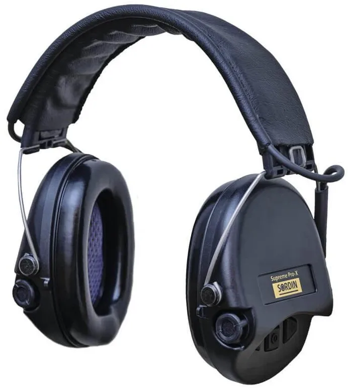 Sordin Supreme Pro X Leather Ember Black/Black