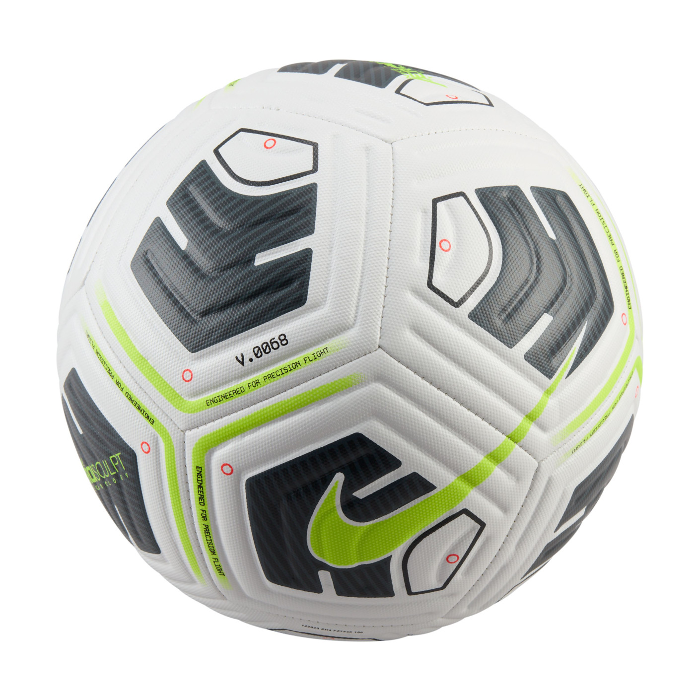Nike Academy Voetbal Wit Zwart Neongeel