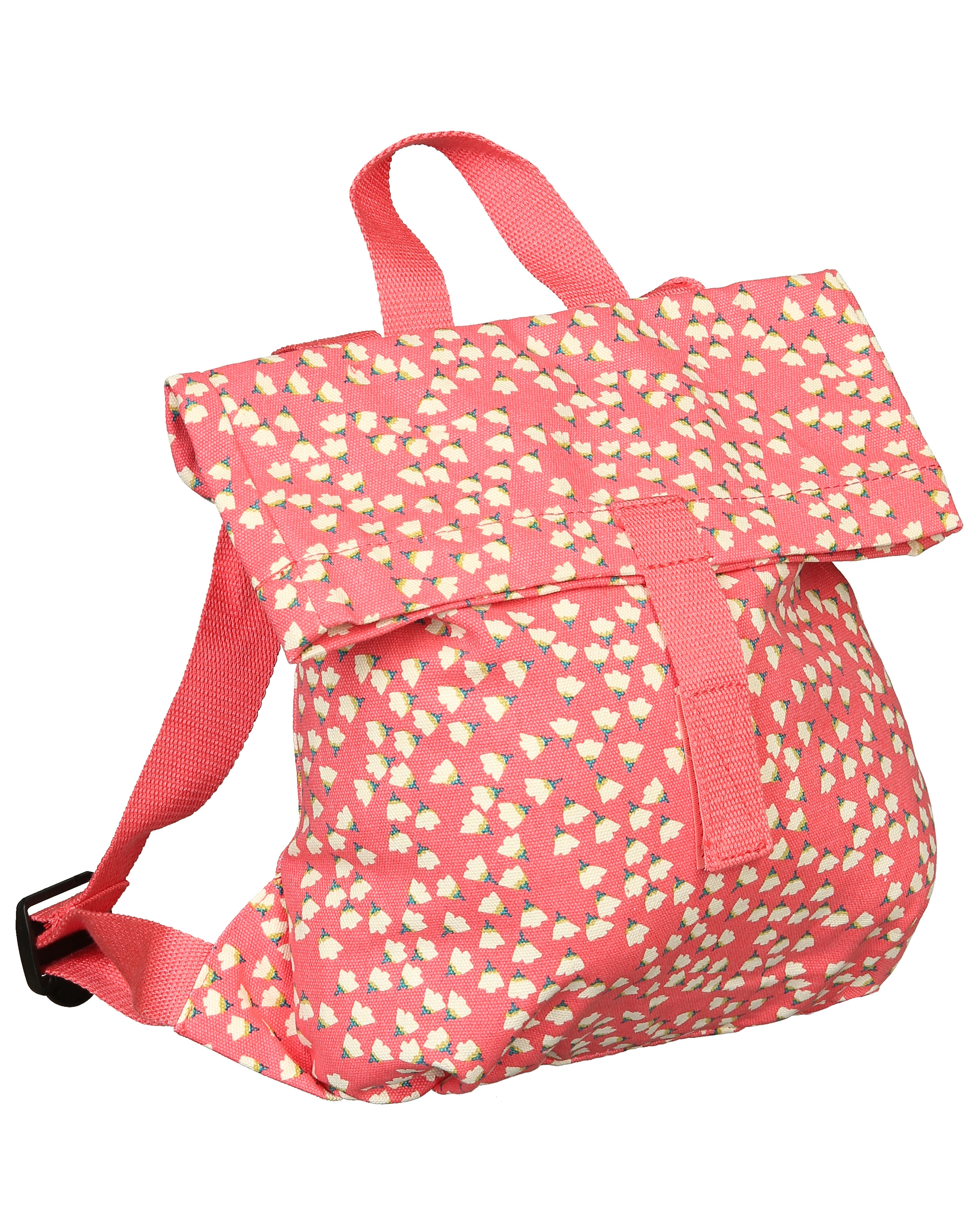 Kinder-Rucksack BLUMEN – MINI KURIER (30x28x4) in rot