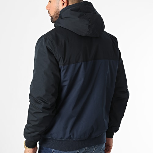 Veste Zippée Capuche Dulcey 2 Tones F1JKE4-ELF2 Bleu Marine Noir