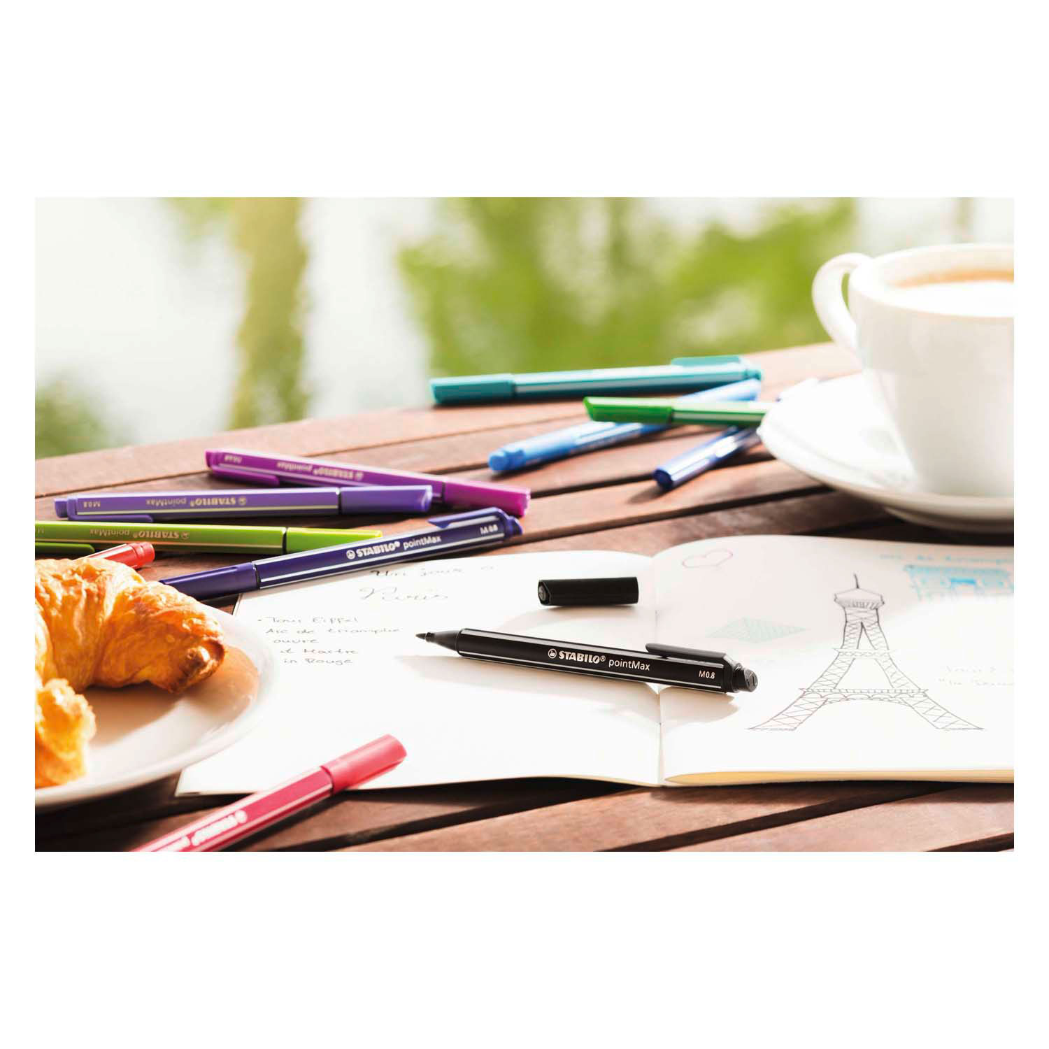 STABILO pointMax Pastel- Hardtip Fineliner - Set Met 4 Stuks