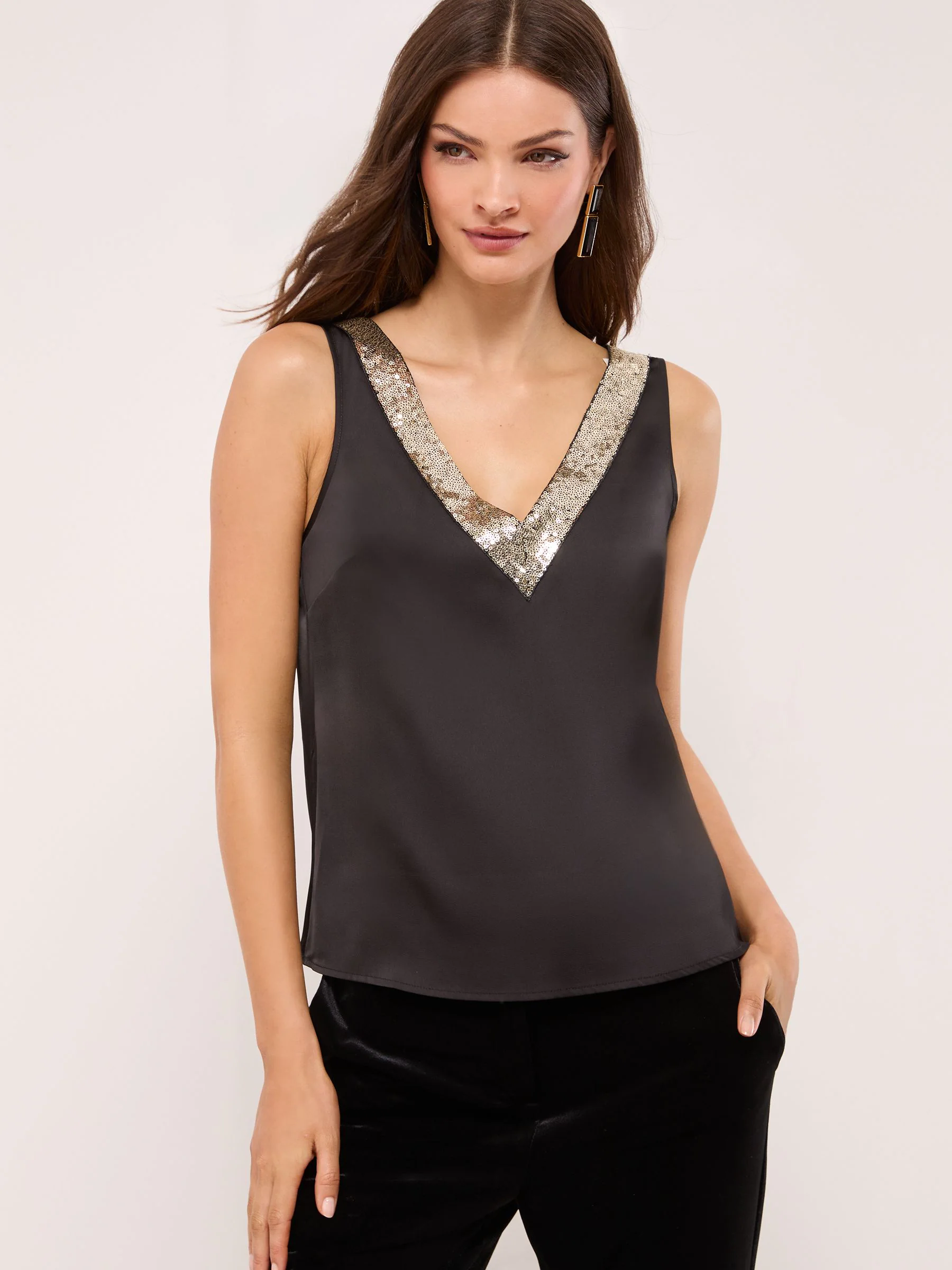 Black Gold Sequin - Lipsy - Hemdje