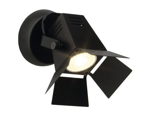 LED wandspot 5W 345 lm 2700K Ø 14 cm zwart