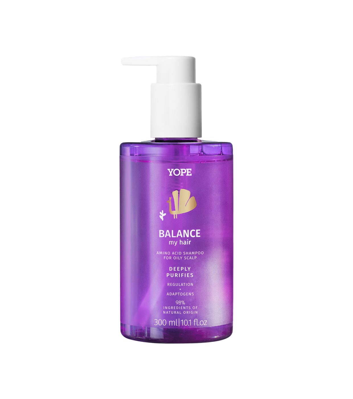 Yope - *Balance My Hair* - Shampoo natural com aminoácidos - Couro cabeludo oleoso