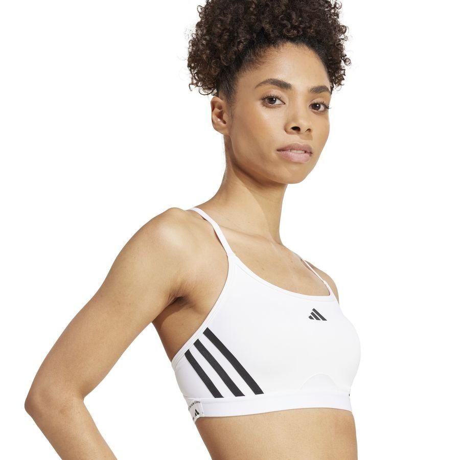 adidas Brassière AeroReact 3-Stripes - Blanc/Noir Femme