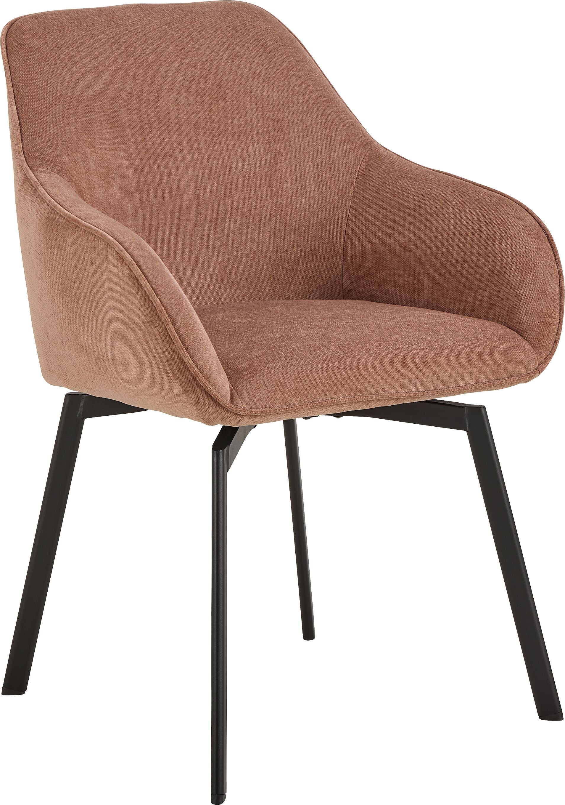 DYLAN Stuhl - Lachs / B: 58.5 cm x T: 55.5 cm x H: 83.5 cm