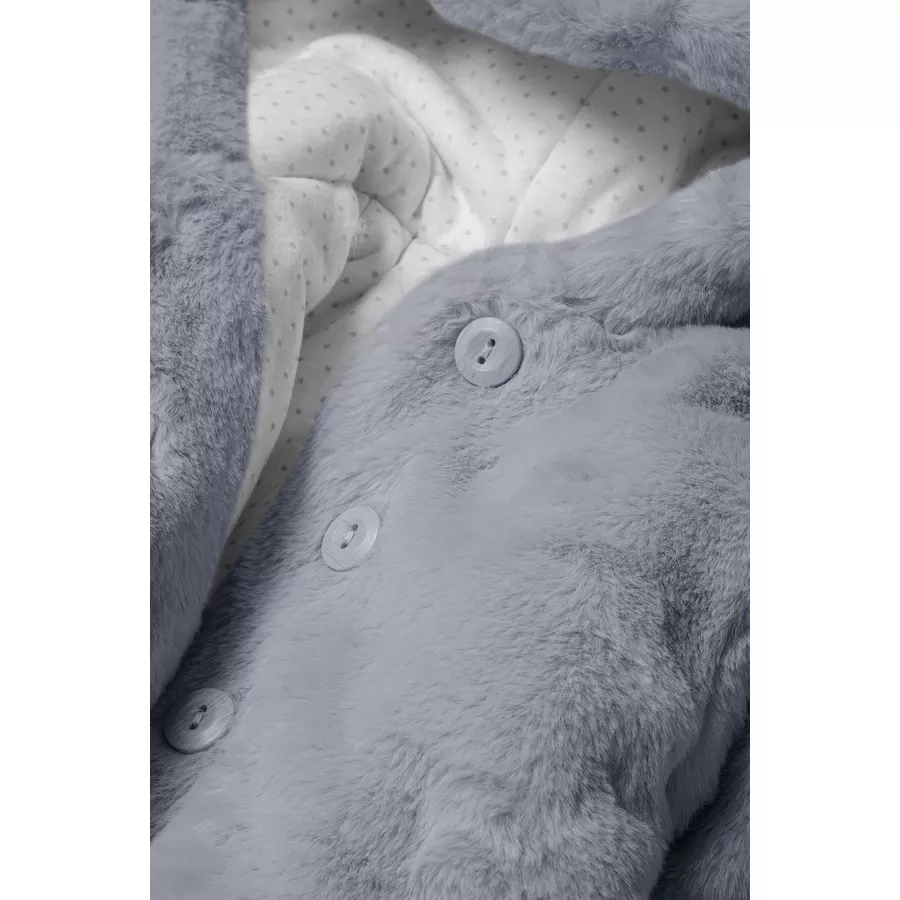 MINOTI Fellimitatjacke Grau