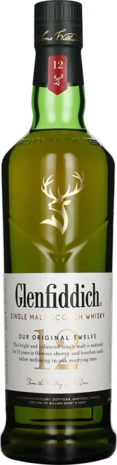 GLENFIDDICH 12 YEARS SINGLE MALT 70CL