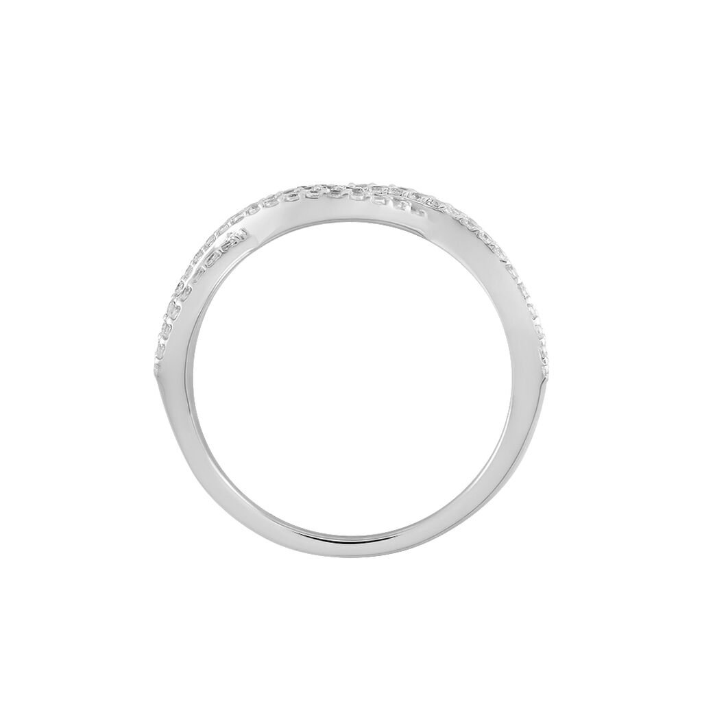 Bague Ireneo Argent Blanc Oxyde De Zirconium