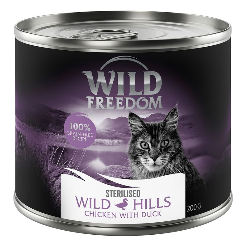 Wild Freedom Adult Sterilised 6 x 200 g - sans céréales