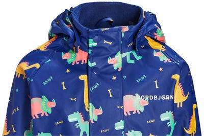 Nordbjørn Skagen Fôret Regnsett, Dinosaur Roar Blue