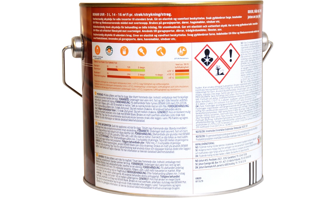 Olie, Benar UVR, 3/4L