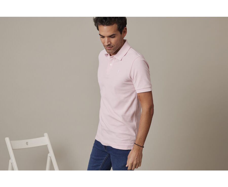 Polo Rose Pâle homme - ANDY II
