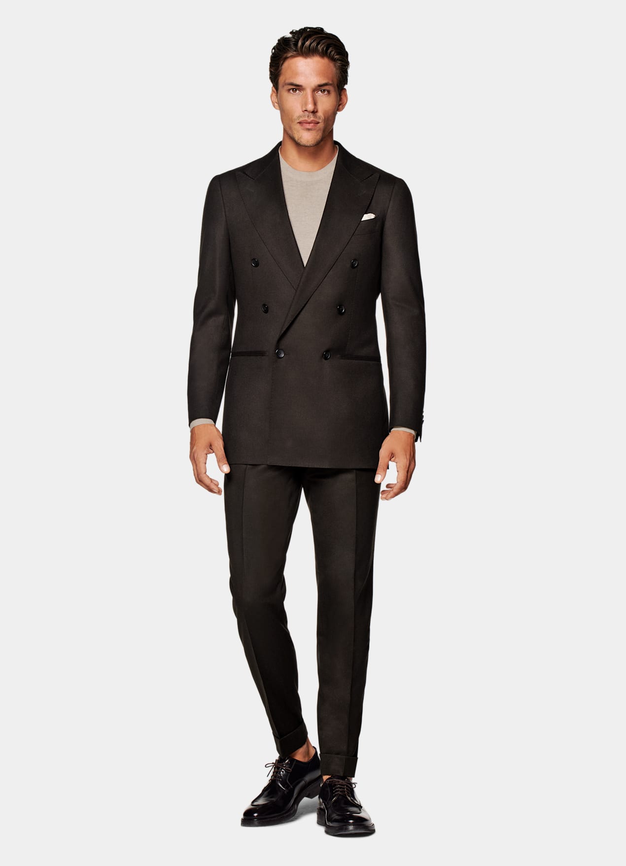 Costume Havana coupe Tailored marron foncé