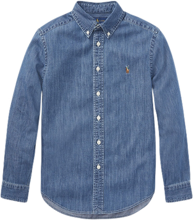 Polo Ralph Lauren Cotton Denim Shirt Blå