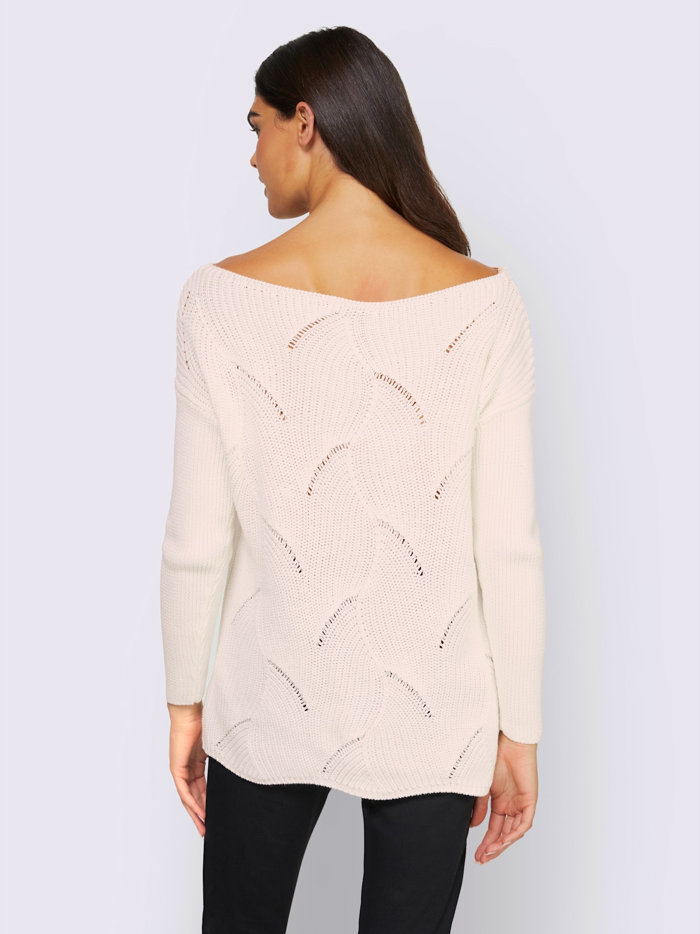 Pull motif maille moderne