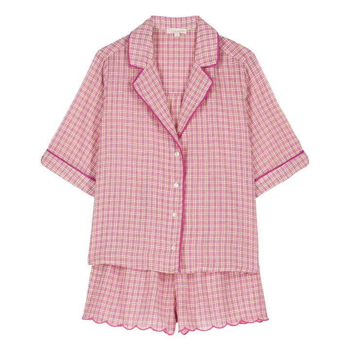 Louise Misha Pyjama Louizala Coton Bio - Collection Femme | Rose