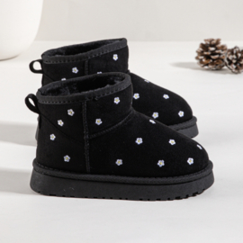 Sweet daisy winter boots - zwart