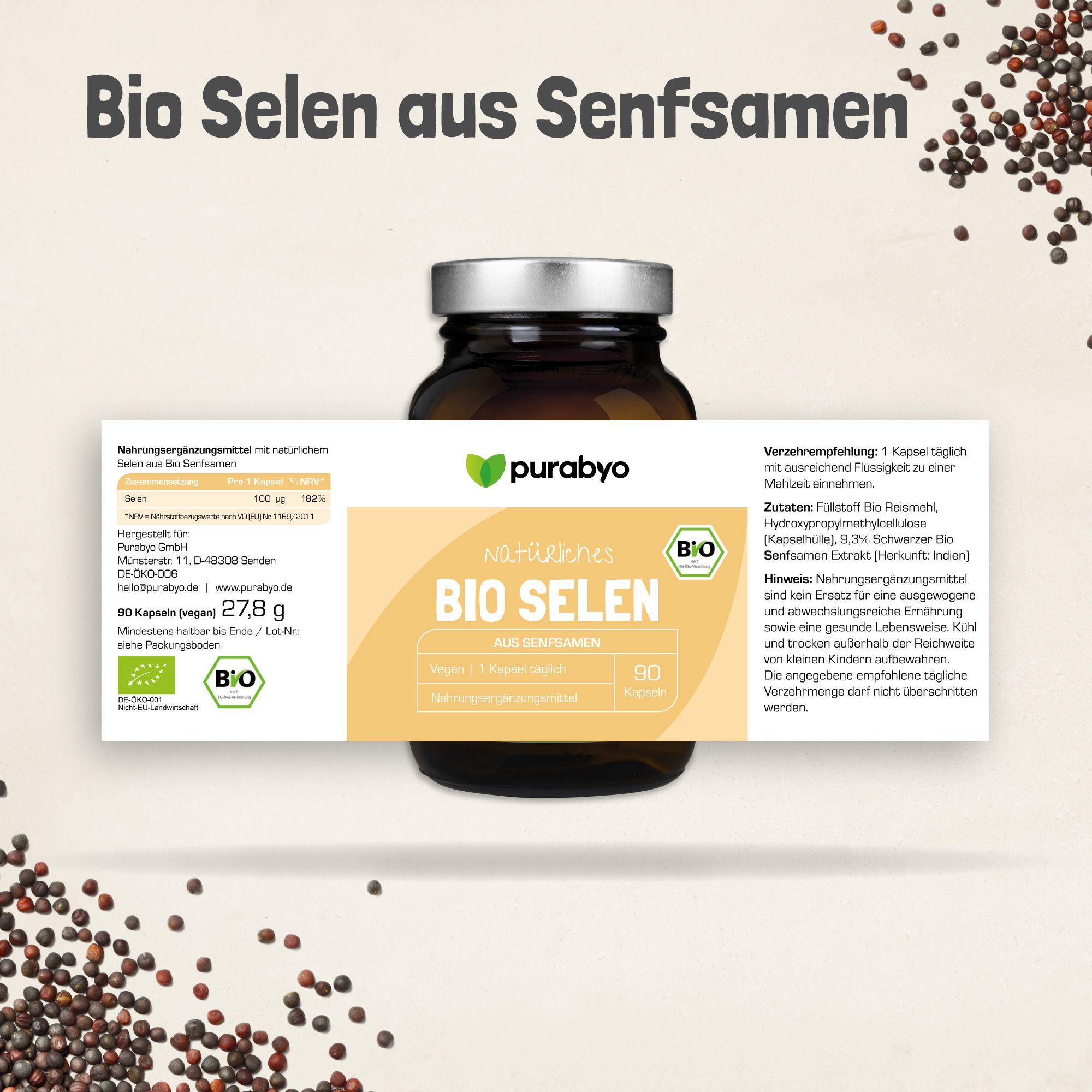 Purabyo Bio Selen Kapseln
