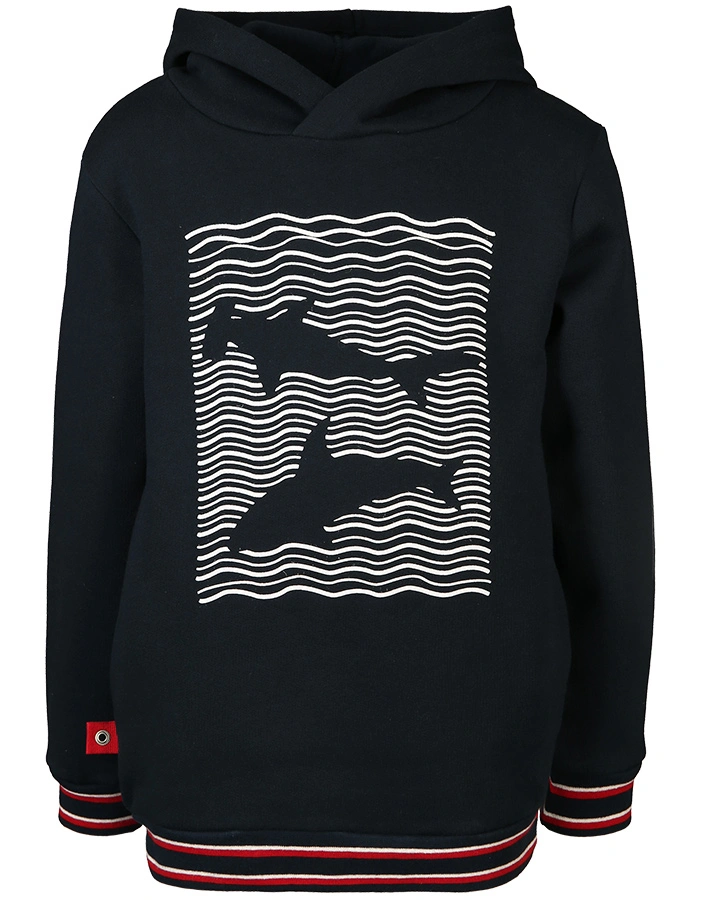 Kapuzen-Sweatshirt HAI SILHOUETTE in dunkelblau