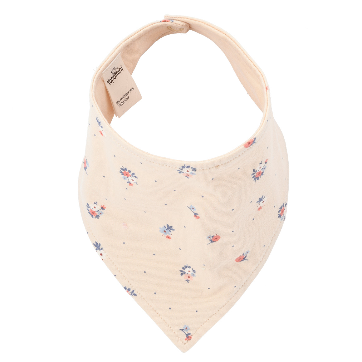 Topomini Baby Bandana mit Blumen-Print creme
