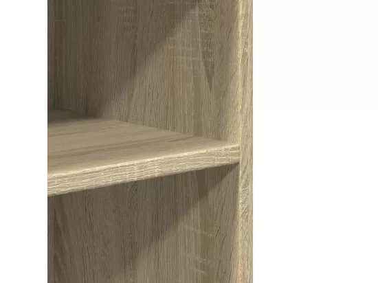 Table d'appoint avec roues chêne sonoma bois d'ingénierie