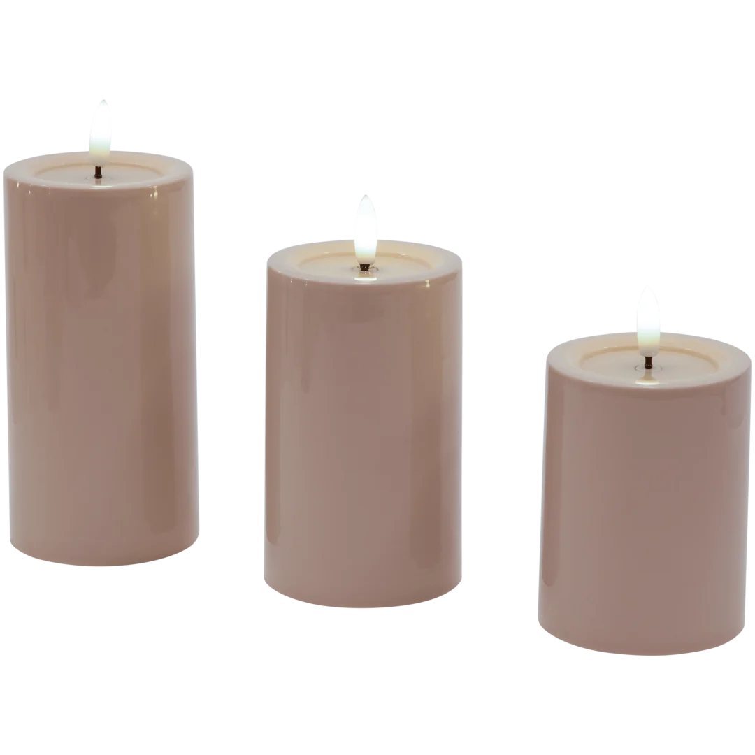 Oplaadbare ledkaarsen 3 stuks | diverse kleuren