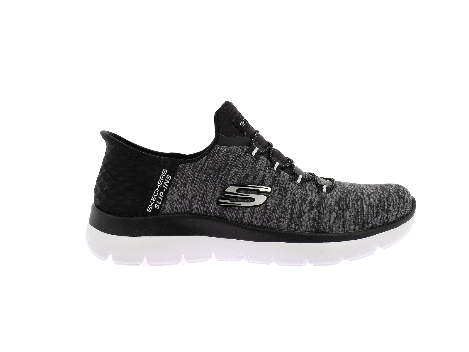 Skechers-SUMMITS DAZZLING HAZE Matières combinées Noir Gris